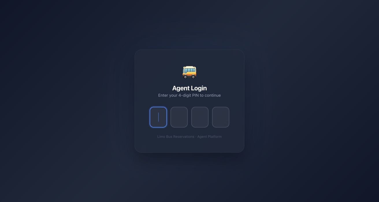 QuoteBot secure agent login for Limo Bus Reservations
